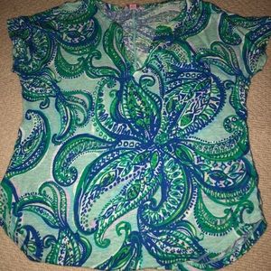 Short Sleeve Lilly Pulitzer Top Size Small